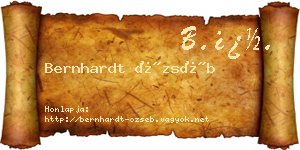 Bernhardt Özséb névjegykártya